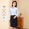 【40棉】罗蒙春季女士长袖衬衫拼色款百搭休闲商务通勤职业衬衫女 商品缩略图1