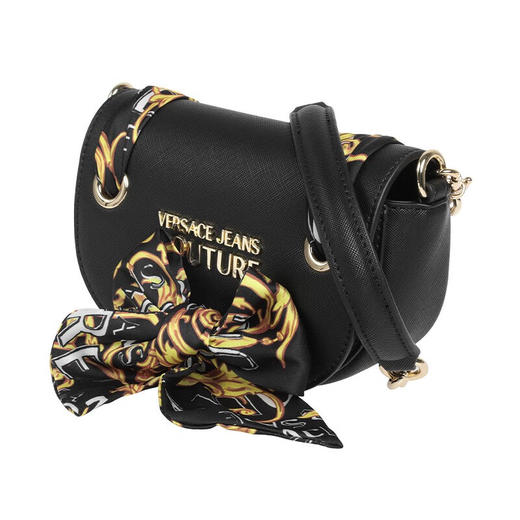 【现货超惠秒】Versace 女士 标志丝巾绑带链条单肩包 11384 商品图2