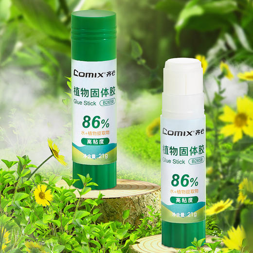 齐心 B2658 固体胶(植物淀粉21g) 箱/12支 商品图2