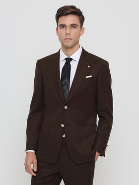 callisto咖棕重磅全羊毛西服 FRBWJ046C