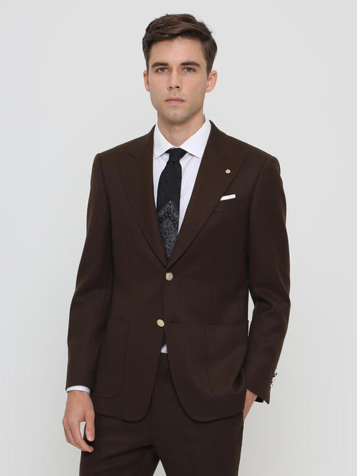 callisto咖棕重磅全羊毛西服 FRBWJ046C 商品图0