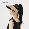 【轻盈防晒】小香黑胶uv防晒空顶帽  拉菲草编 加大帽檐  升级内里黑胶uv 全脸防晒 商品缩略图2