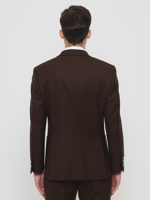 callisto咖棕重磅全羊毛西服 FRBWJ046C 商品图3