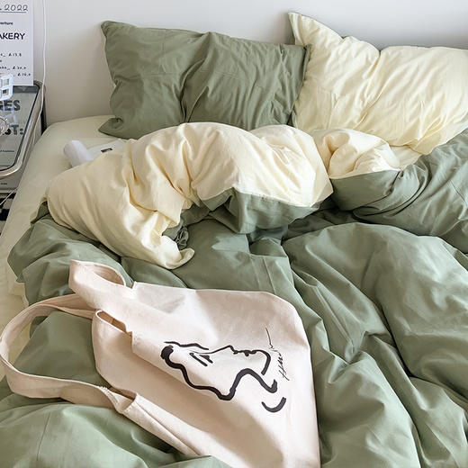 【床上用品】ins床上用品四件套非纯棉全棉床单被罩被套床笠款宿舍三件套 商品图3