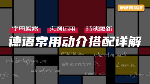 德语常用动介搭配详解 商品图0