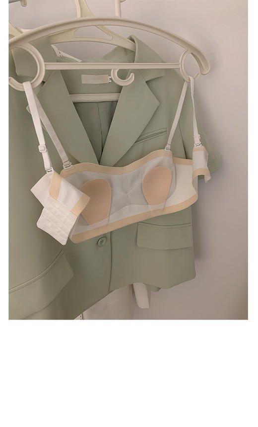 【无痕兔耳无肩带防滑两穿】Bra 薄款抹胸内衣女小胸聚拢文胸夏 商品图5