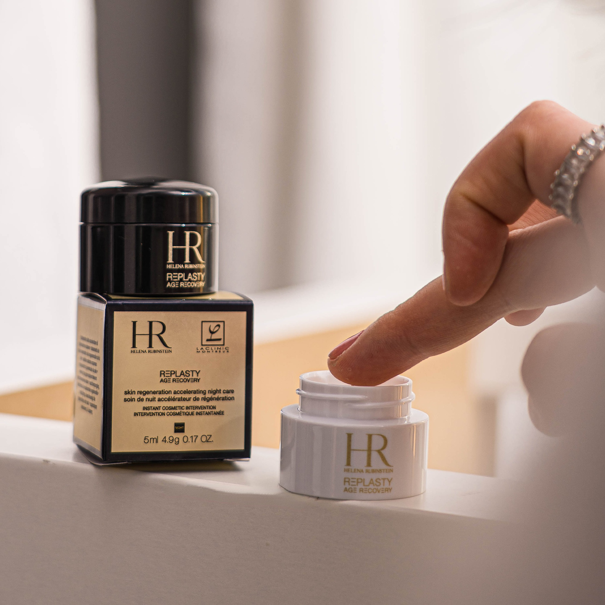 国内专柜 HR赫莲娜黑绷带/白绷带面霜5ml 活颜修护舒缓霜抗敏舒缓