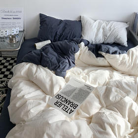 【床上用品】ins床上用品四件套非纯棉全棉床单被罩被套床笠款宿舍三件套