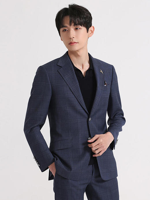 callisto藏青全棉羊毛西服 SSBWJ002C 商品图1