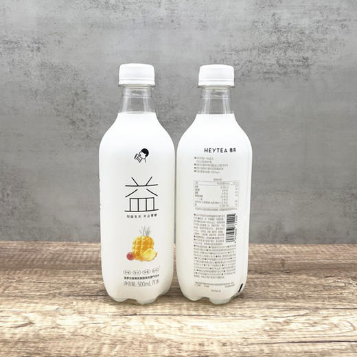喜茶无糖气泡水菠萝百香果乳酸菌味500ml 商品图0