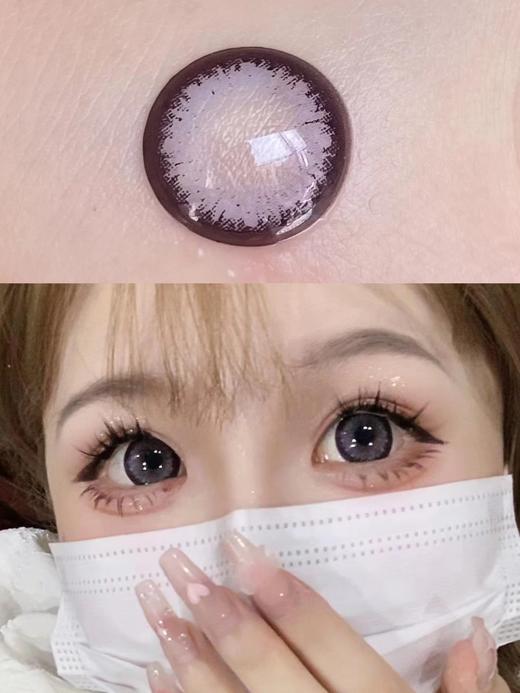 大直径年抛 agenscolor超大波斯菊紫美瞳 直径14.5着色14.4 韩国 商品图0