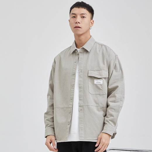 水墨集云春季新款休闲工装男士外套 商品图1