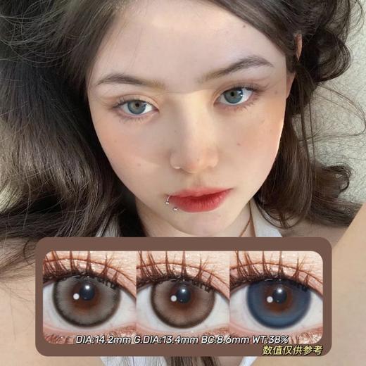 PAPADOX半年抛·肯豆&卡戴珊&赫拉小姐·14.2mm(着色参考13.4mm) 0-800度(无525/575) 韩产进口·(建议佩戴3-4个月左右更换) 商品图0