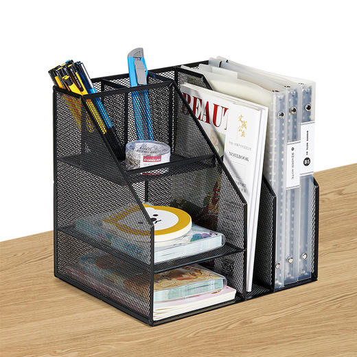 齐心 B2076 金属资料架(七格) 商品图2