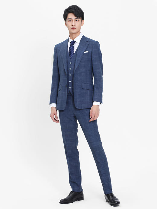 callisto深蓝强捻全羊毛西服  SRBWJ040C 商品图2