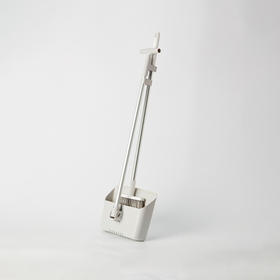 可折叠站立扫帚簸箕套装 灰色