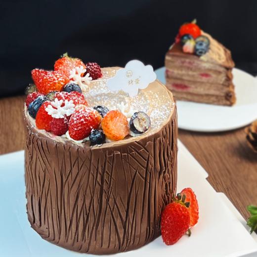 烤爱·生日蛋糕系列·巧克力榛子树桩·巧克力·生日节日【仅限深圳同城配送】 商品图0