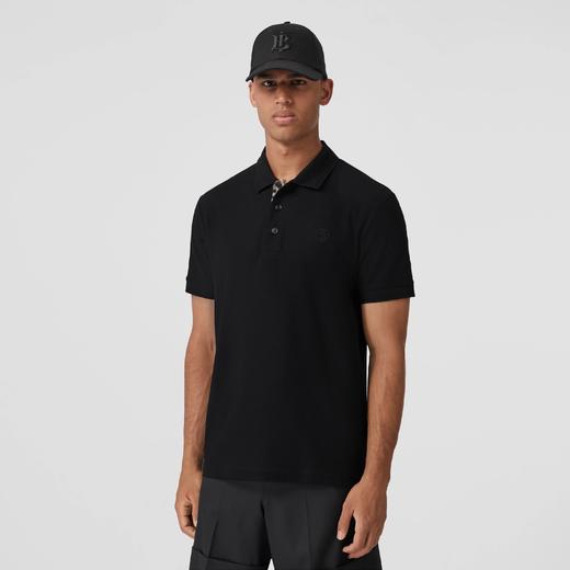 Burberry 博柏利 男士专属标识装饰珠地网眼布棉质刺绣TB logo Polo 衫 偏大一码 商品图2