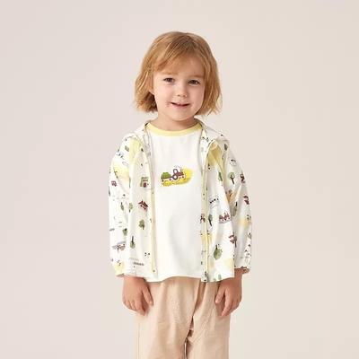 英氏儿童外套防晒衣防紫外线男童连帽短款外套春夏款YRWGJ1P240A 商品图1