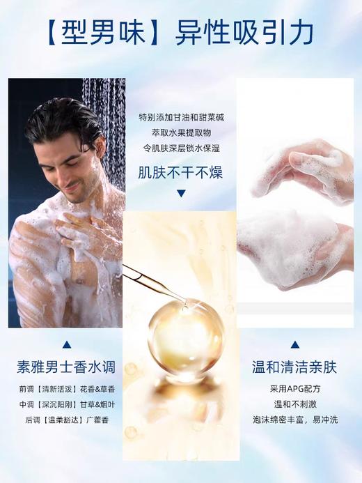 罗曼诺男士香体沐浴露 （600ml＋100ml）/瓶 商品图1