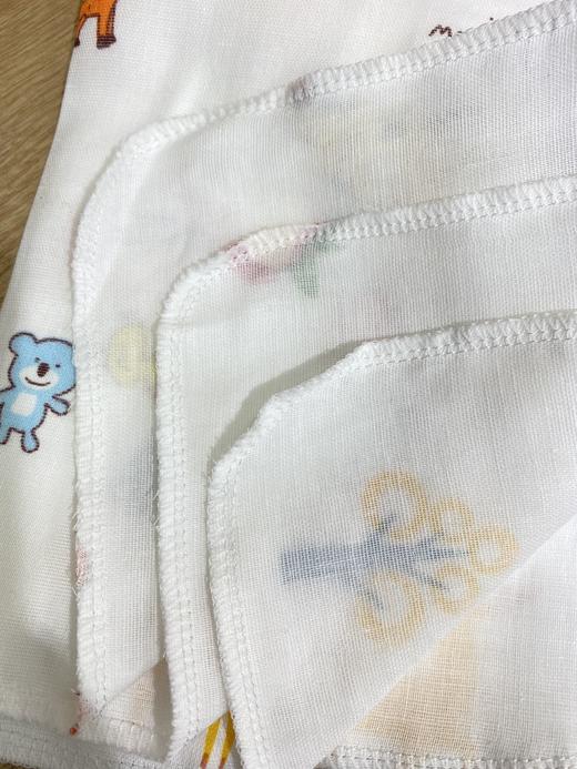 高密印花童巾吸汗巾3条装 婴幼儿童吸湿透气 卡通图案可爱耐看 商品图11