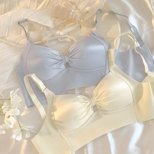 【香颂千金~小胸聚拢收副乳】纯欲风无钢圈胸罩内衣女性感防下垂文胸 商品图3