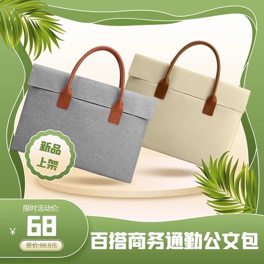 生命时报百搭商务通勤公文包 商品图0