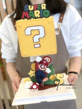 「翻糖定制」马里奥 翻糖款