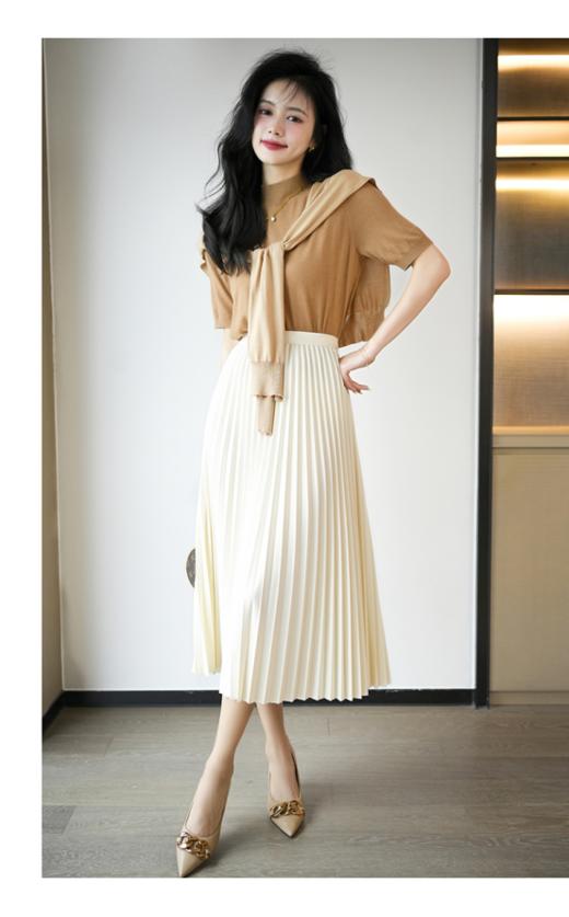 【华伦天奴Valentino·Orlandi】温柔优雅！意式纯色立领短袖！可休闲舒适~可温柔优雅，整体造型带点小gao级的简约意式feel❗❗ 商品图3