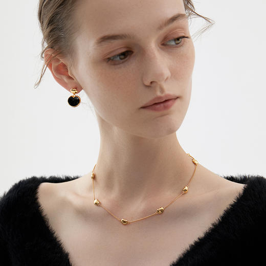 盐岛	笛卡尔mini胖心满天星项链 商品图1