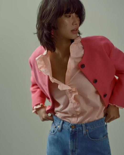 Jcrew轻奢牌 女士甜美浪漫风 棉质衬衫 额外5折只要￥350起 商品图4