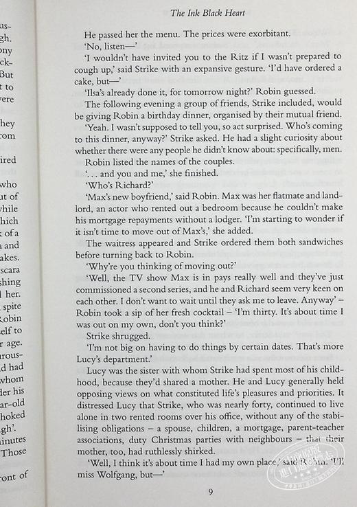 【中商原版】神探斯特莱克6 墨黑之心 英文原版 The Ink Black Heart A Cormoran Strike Novel Book 6 Robert Galbraith 商品图7