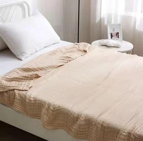 有机彩棉   纱布毯