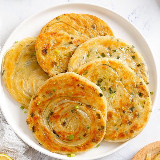 食新溢 黄油葱油饼500g/袋+黄油梅干菜饼500g/袋  黄油手抓饼1000g速食早餐手抓饼 方便20片装 商品图1