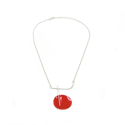 北京仓｜Joidart-MIRÓ-红色 珐琅 项链［西班牙设计师］ 商品图1