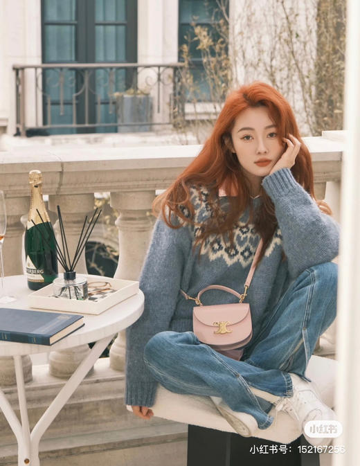 𝐜𝐞𝐥𝐢𝐧.𝐞 2023春季限定手提马鞍包 〰️粉色 商品图3