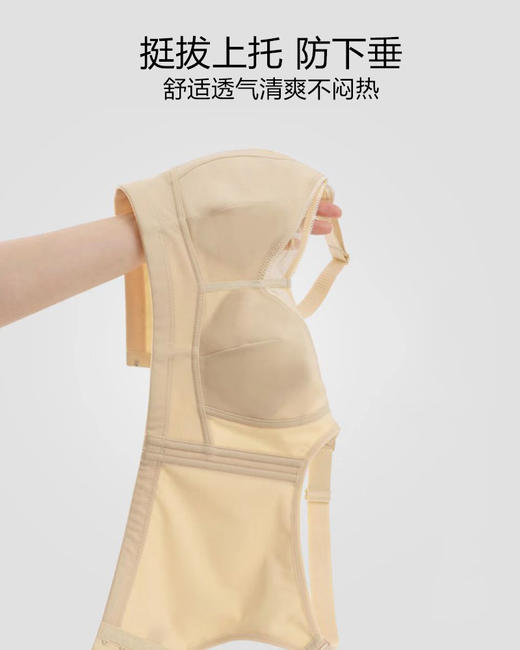 大胸显小，无痕光面，无光圈，舒适显瘦，紧实胸部，高弹无痕光面文胸 商品图3