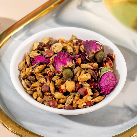 「9.9元包邮！10包装」甘麦大枣茶 独立装酸枣仁玫瑰大麦茯苓甘草组合三角包花茶饮 商品图1