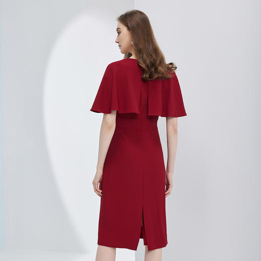 RF8C2斯尔丽瑟俪2023春夏新款时尚修身显瘦款披肩式连衣裙 商品图1