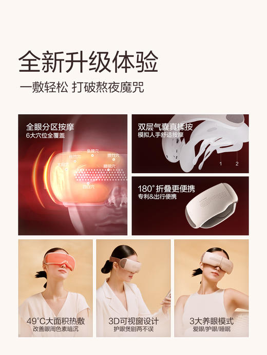 【母亲节礼物】倍轻松SeeX2pro眼部按摩器缓解眼疲劳护眼仪 商品图3