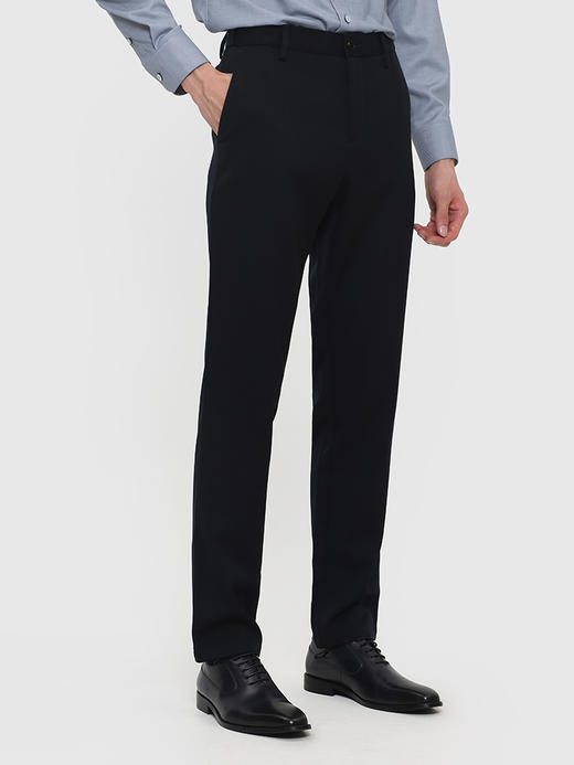 callisto藏青羊毛绒混纺休闲裤 FRCPW201H 商品图1