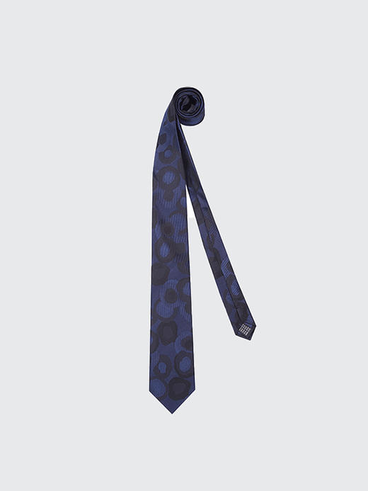 callisto深蓝全桑蚕丝领带 FOCTE003DB 商品图0