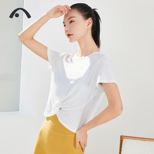 2023爱暇步春夏新品瑜伽运动健身跑步冰肌凉感无袖罩衫A23055NLG 商品图4