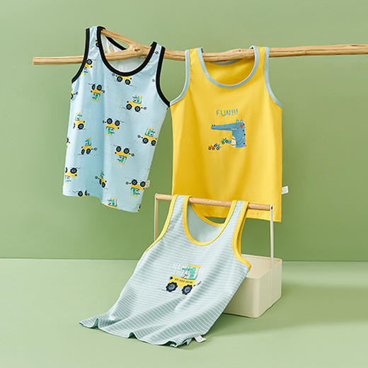 儿童背心男童春秋内穿夏季纯棉薄款小男孩宝宝内衣外穿中大童无袖_HLY 商品图6