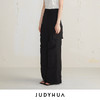 JUDYHUA 口袋设计款工装直筒裤 商品缩略图5