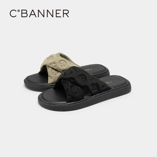 千百度平底拖鞋夏季凉拖鞋时尚外穿沙滩海边舒适女鞋 A23375107 商品图4