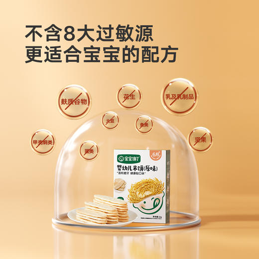 【宝宝馋了】婴幼儿米饼（原味/水果/蔬菜）添加钙铁锌 送6月+婴幼儿食谱 商品图3