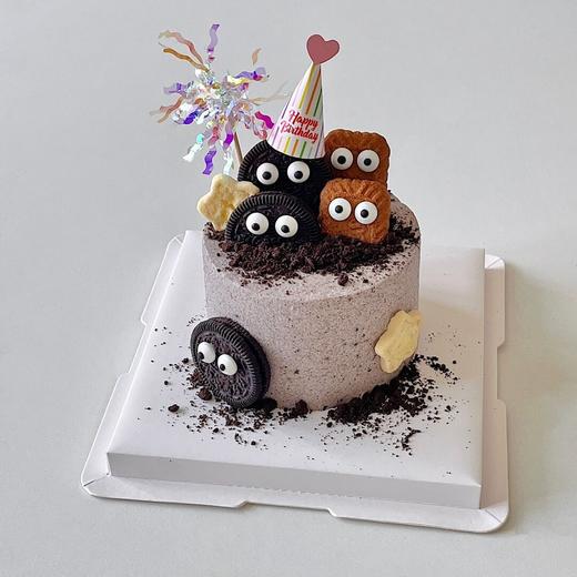 4寸海盐奥利奥一鲜奶动物奶油蛋糕 商品图0