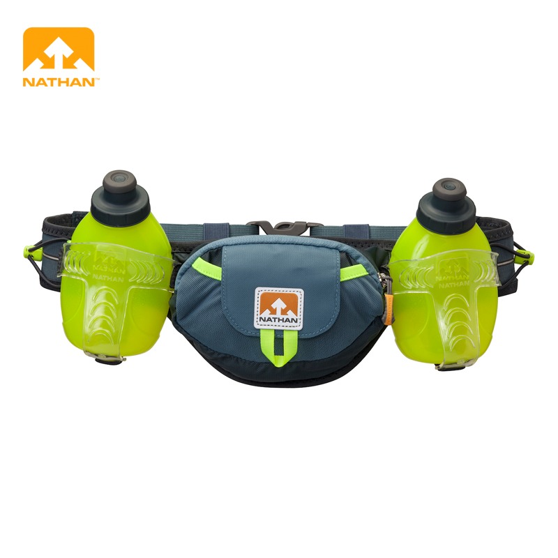 NATHAN 内森 户外运动健身男女马拉松贴身跑步装备运动双水壶腰包 4637