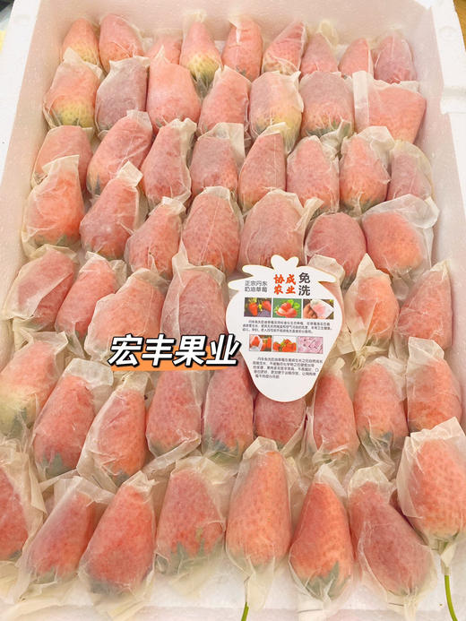 宏丰精选，丹东免洗草莓 超级好吃，活动价85一箱 商品图3